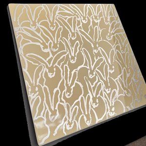 Artist Hunt Slonem inspired Rabbit Lacquer Place Mat